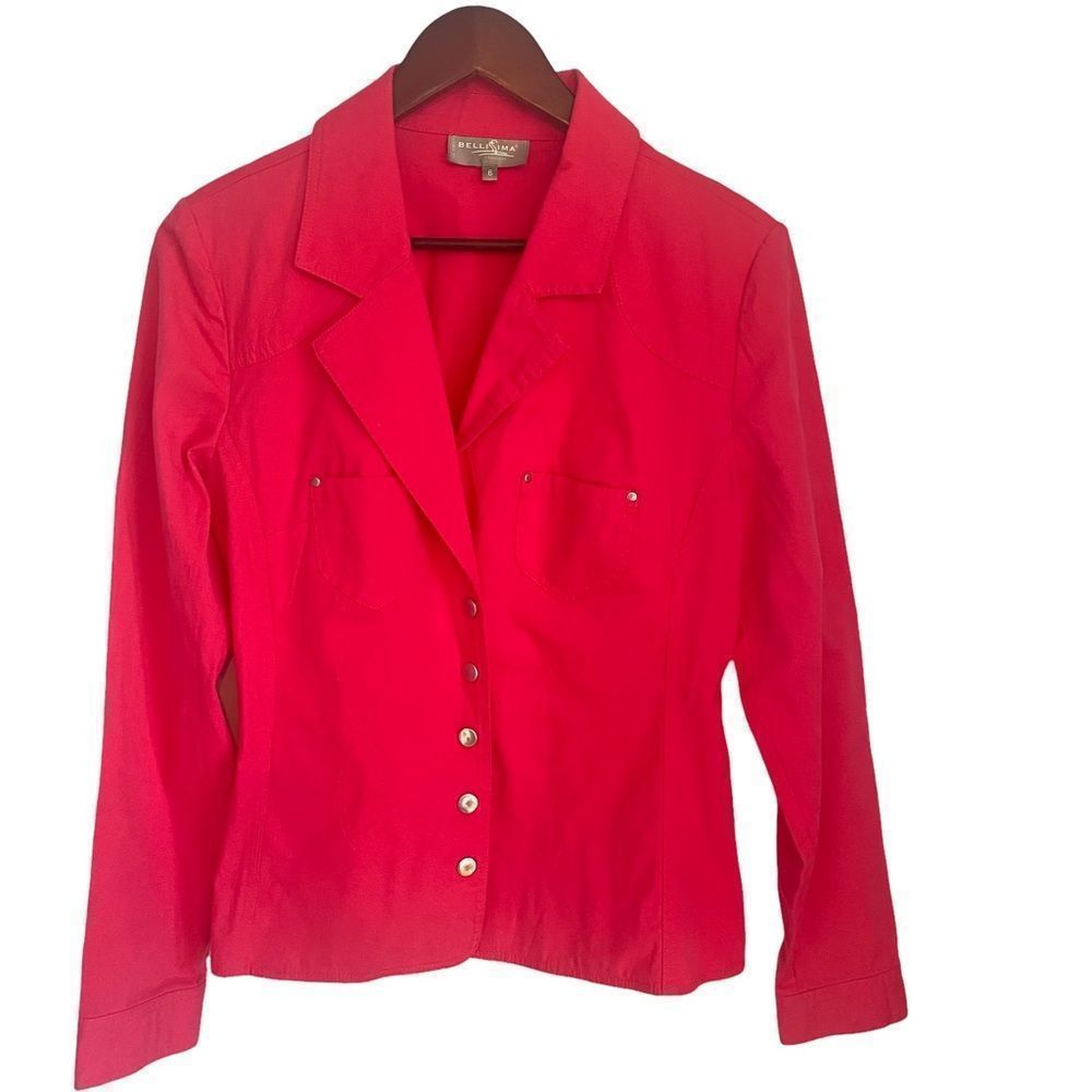 COPY - Bellissima pink women’s long sleeve snap closure 2 small pockets jacket …